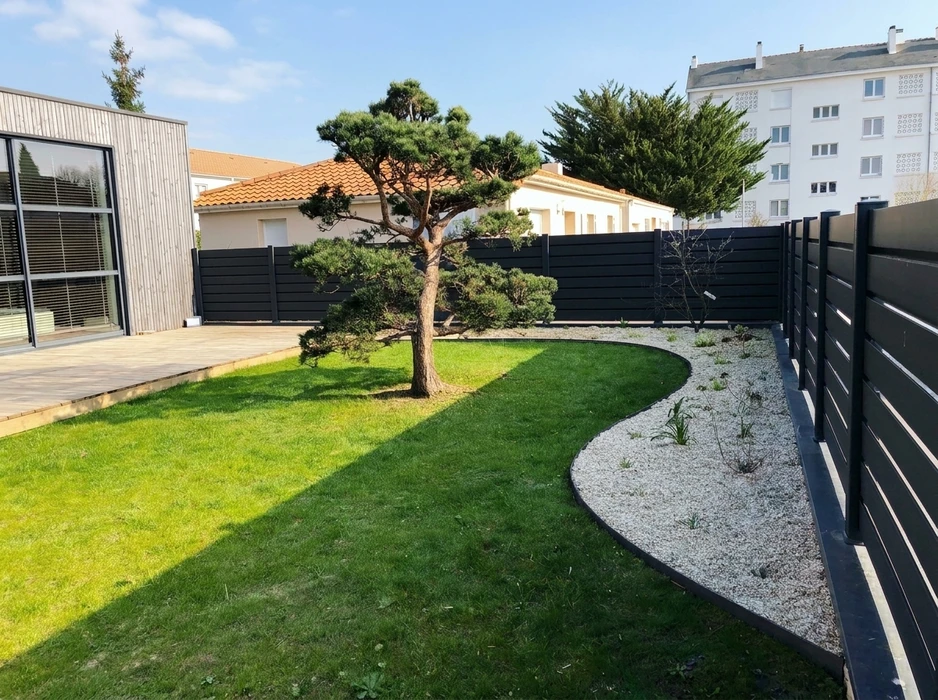 Jardin paysager moderne, extérieur résidentiel