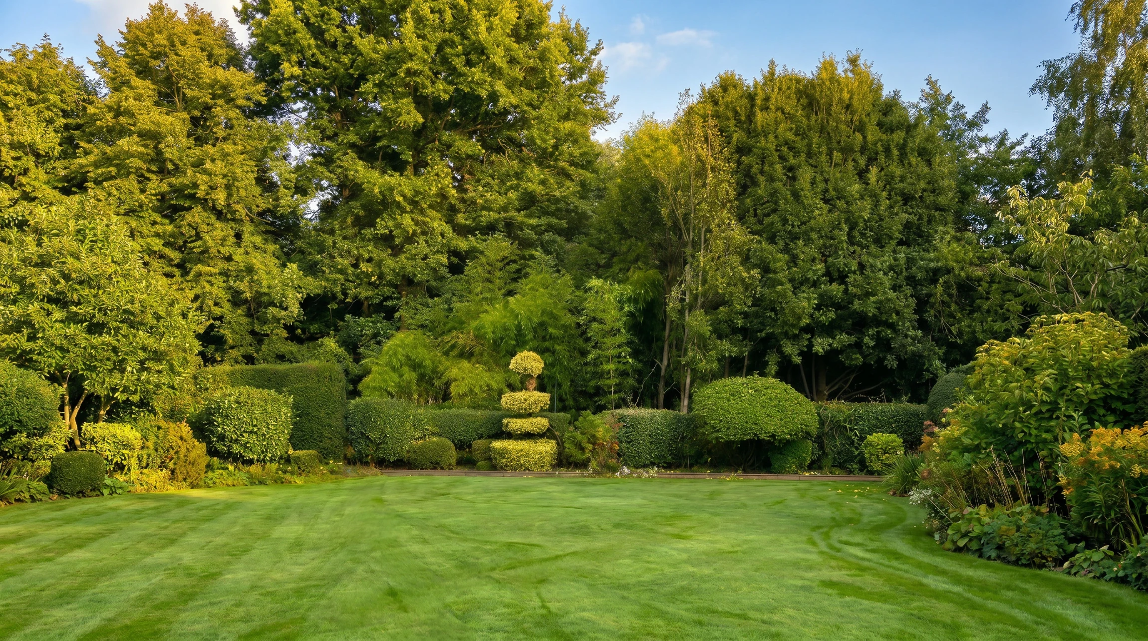 Aménagement paysager résidentiel avec massifs fleuris en bordure d'escalier extérieur
