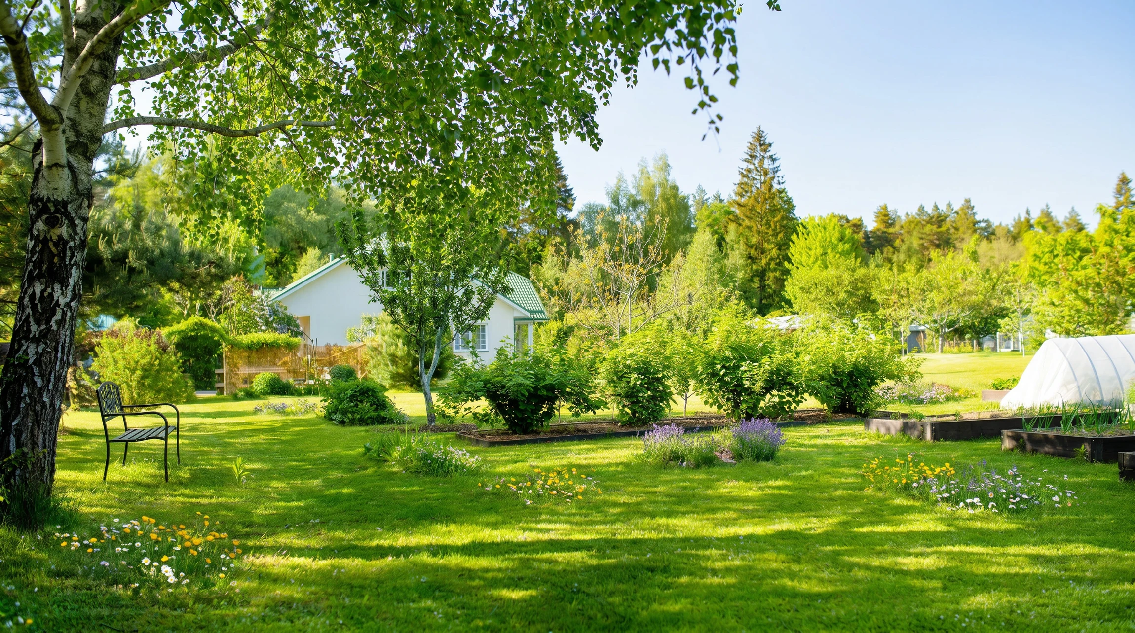 Jardinier professionnel en salopette et chapeau taille une haie verte avec un taille-haie électrique dans un jardin paysager extérieur